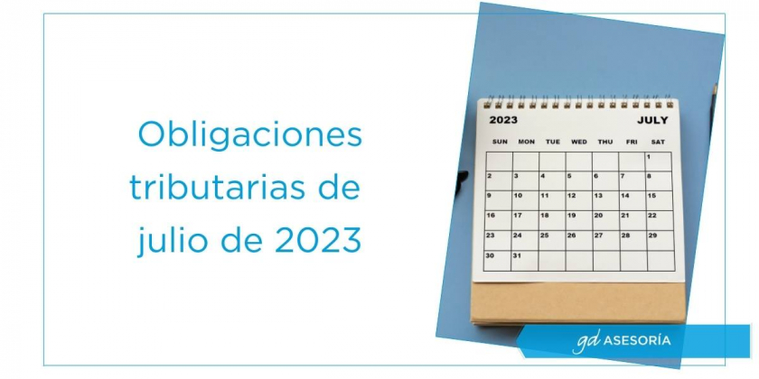 Calendario Del Contribuyente | Julio 2023